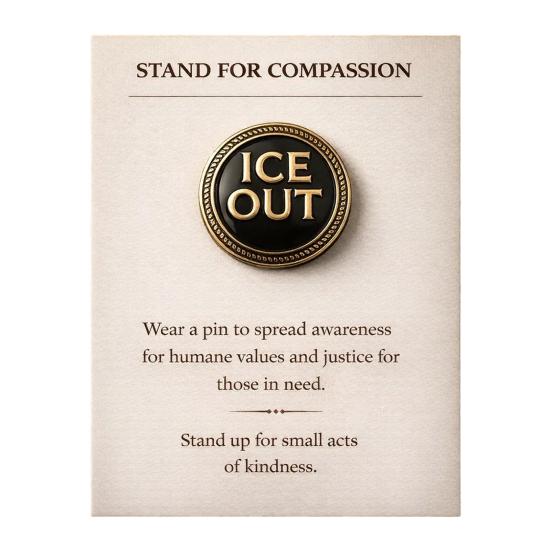 Значок 'Будь добрым' Ice Out Поддерживает доброту Позитивное психическое здоровье Вдохновляющая круглая памятная булавка Подарок на день рождения