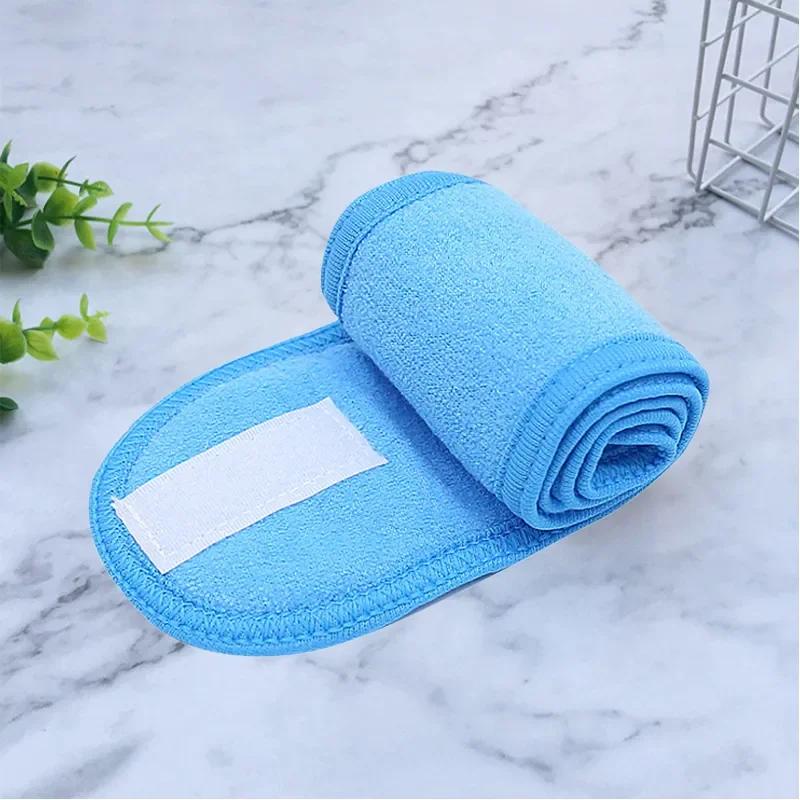 Регулируемая повязка на голову, широкая повязка для волос, йога, спа, ванна, душ, макияж, мытье лица, косметическая повязка на голову для женщин, женские аксессуары для макияжа