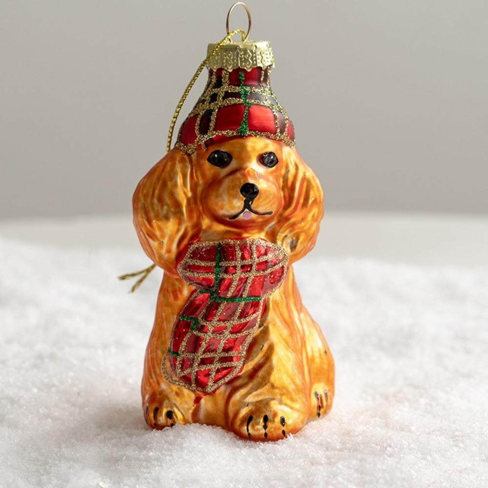 Санта Клаус Рождественские Стеклянные Украшения Рождественская Тема Рождественская Подвеска Фестивальный Подарок