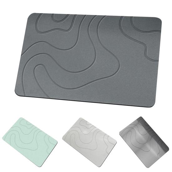 Напольный коврик, супервпитывающий коврик для ванной из диатомовой грязи, нескользящий быстросохнущий дверной ковер для украшения домашней ванной комнаты