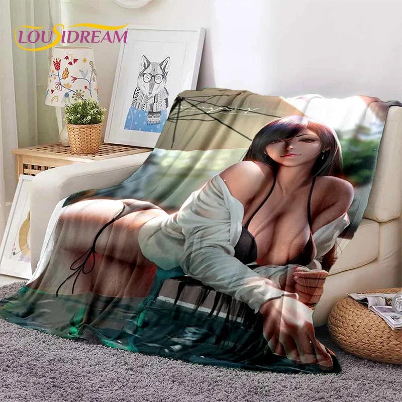 Cartoon Character Sexy Lace Girls Soft Flannel Blanket for Beds Bedroom Sofa Picnic,Throw Blanket for Outdoor Leisure Nap Gift