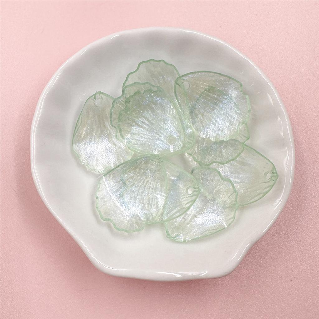 10 шт. 19*23 мм акриловые прозрачные бусины-лепестки цветов для изготовления ювелирных изделий, материалы из бисера