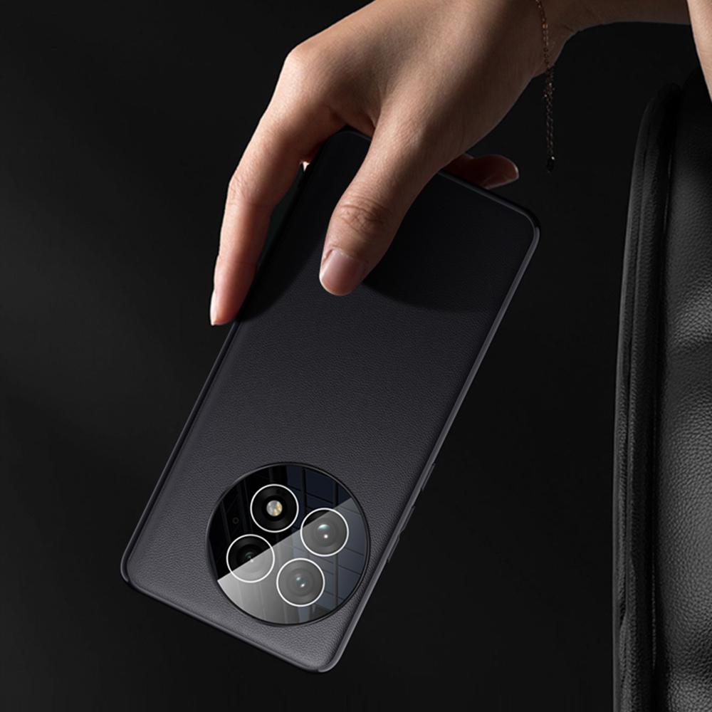 For OnePlus 13 Case Ultra Thin Leather Back Phone Cover with Camera Lens Protector