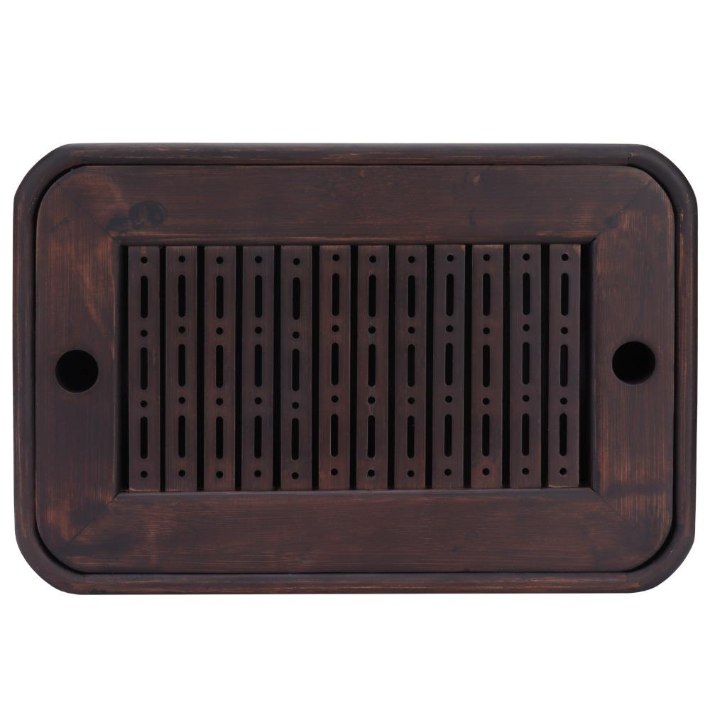 Wood Material Storage Tea Board Rectangular Shape Tea Accessory Tray Bamboo Tea Tray Household Use