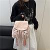 Рюкзак из нейлонового холста с бантом - Женская стильная дорожная сумка большой вместимости