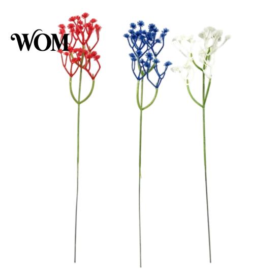 Table Ornament Flower Stems 10Pcs Artificial Baby Breath Flowers, Gypsophila Fake Floral Bouquet, Bendable Fluffy Plant Decor Faux for Wedding Party,
