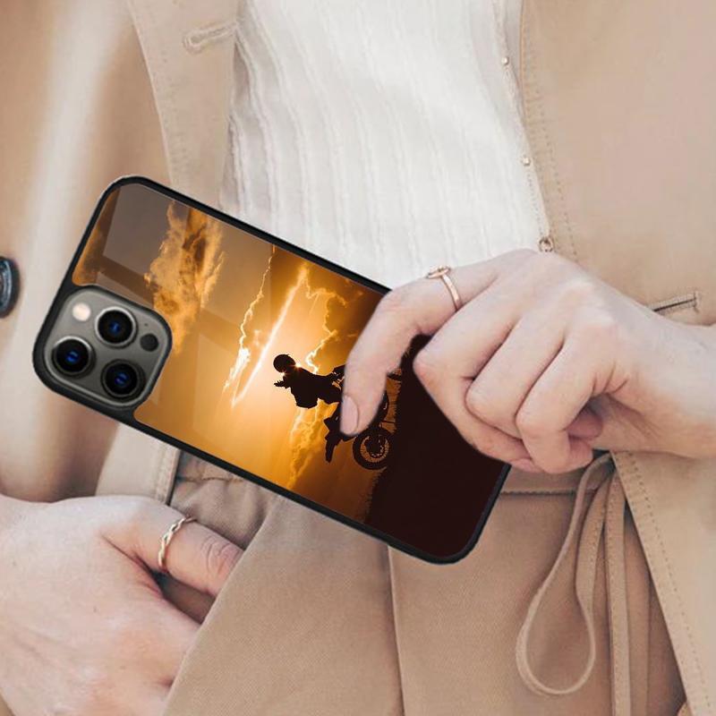 Moto Cross Motorcycle Sport Magnetic Phone Case For APPLE iPhone 17 Air 16 14 13 12 Pro Max 15 Plus Wireless MagSafe Cover