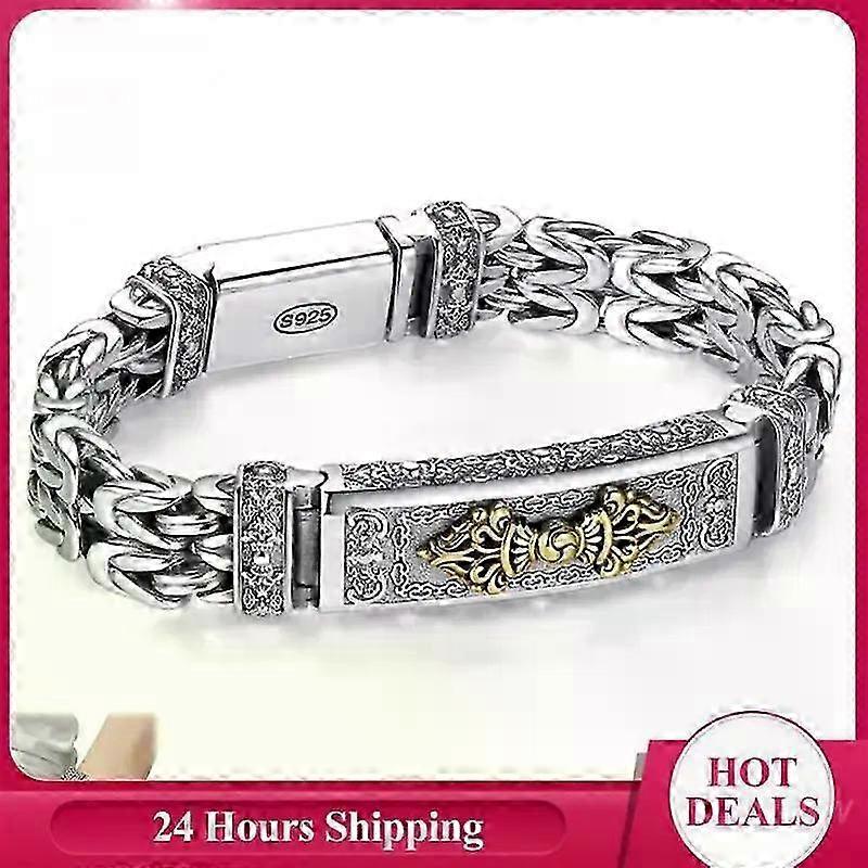 2025 An Pattern Chain Retro Not Allergic Creative Personal Accessories Pestle And Chain Popular Jewelry Popular Boys Jewelry Men