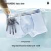 Youkeshu Men's Ice Silk Antibacterial Boxer Briefs 3-Pack