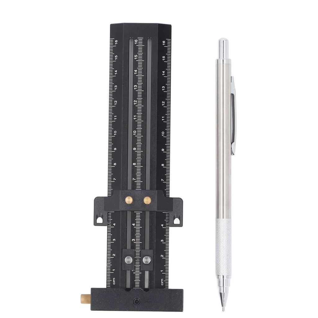 Разметочный шаблон типа Т со стальной иглой, двухлинейная разметочная линейка, деревообрабатывающая раздвижная измерительная линейка