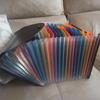 25/13 Pockets File Folder Accordion File Organizer/Portable Expandable Plastic Filing Box,Paper/Document/ with Colored Tabs