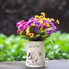 Lovely Iron Flower Bucket Ornament Flower Pot Multi Use Home Furnishing Decoration Simplicity Dried Flower Vase