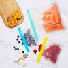 Reusable Transparent Fresh-keeping Bag Double Zipper Sealed Bag Leakproof Sandwich Bag Washable Food Storage Container
