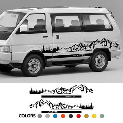 Боковые наклейки для автомобиля Nissan Vanette C22 Nomad S21 Van Camper графика в горном стиле Декор наклейка виниловая крышка авто