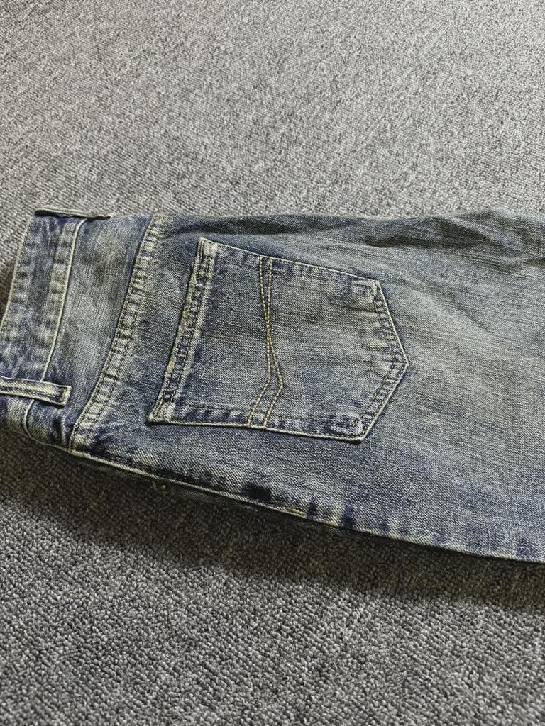 Джинсы-клеш Essential Haute Couture Bootcut из потертого бамбукового хлопка