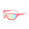 Солнцезащитные очки Cyberpunk Futuristic Jelly Pink с большой оправой для мужчин и женщин, для катания на лыжах и велоспорта, солнцезащитные очки Y2k 7797
