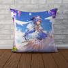 Ganyu Genshin Impact Pillow Case For Car Sofa Decorative Home Doublesided Print Plush Square Throw Pillow Cushion Cover