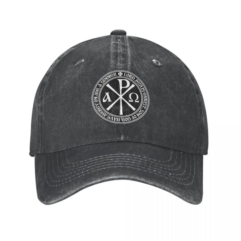 Vintage Orthodox Jesus Prayer Baseball Cap for Men Women Distressed Washed Outdoor Workouts Hats Cap