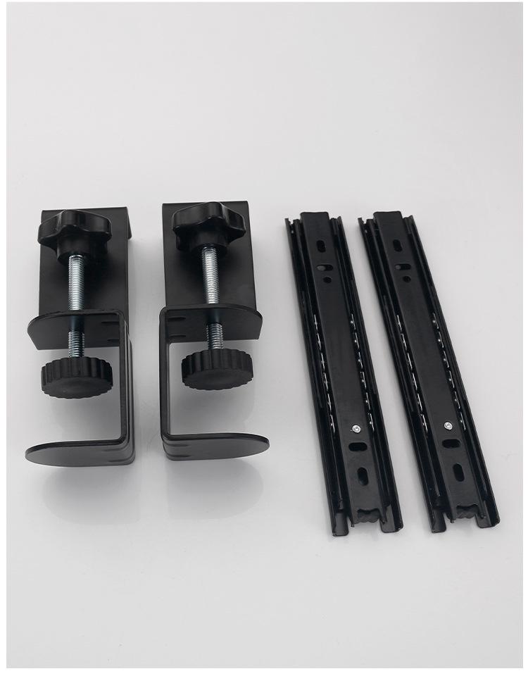 Подставка для клавиатуры и держатель для мыши: Выдвижной ящик стола без сверления