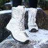 Outdoor Snow Boots Fleece Women'S Autumn And Winter Warm Mountaineering Sports Snowshoes Waterproof Long Cotton Boots Children
