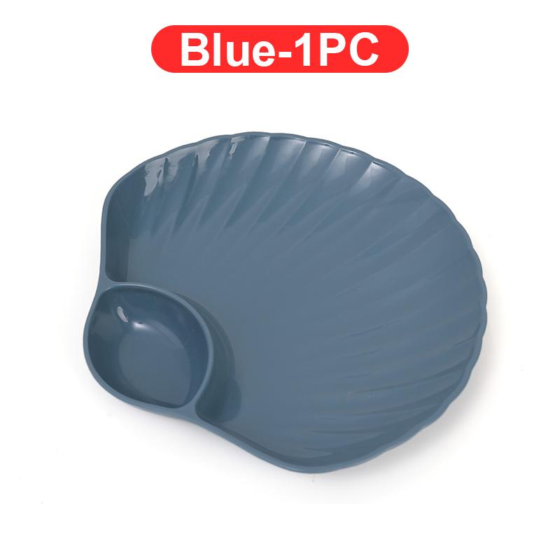 Креативная форма для ракушек Пластиковые тарелки для пельменей с уксусными дисками Суши Картофель фри Завтрак Сухофрукты Косточки Плевательные блюда Посуда