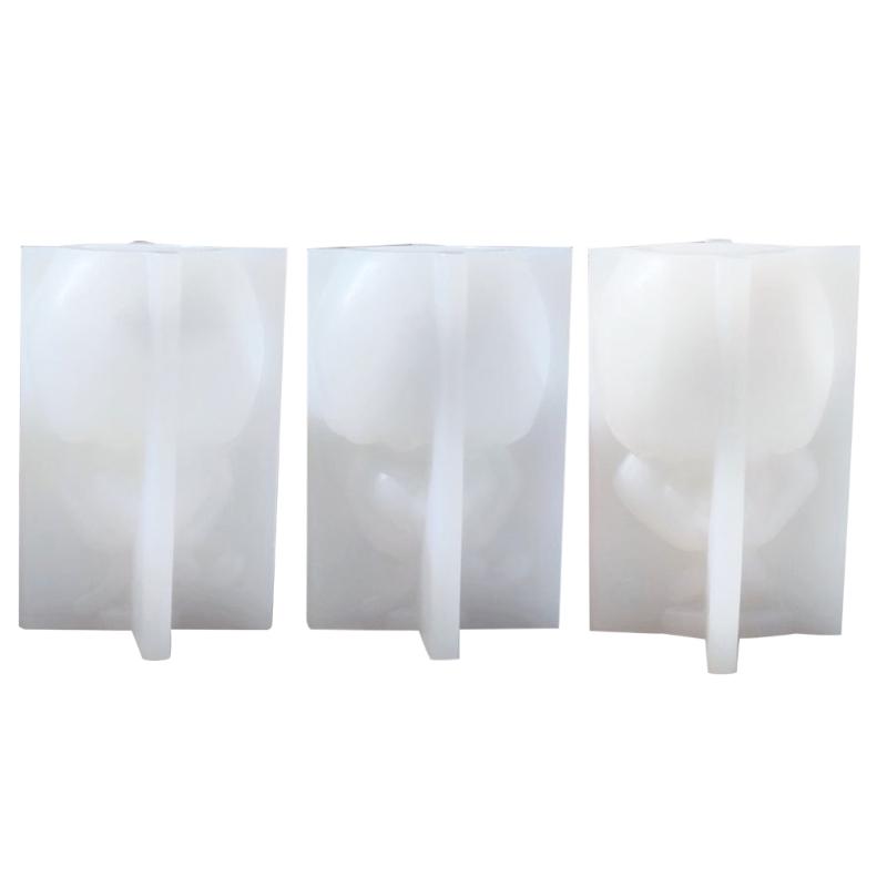 Long-Eared Egg Rabbit Plaster Doll-Silicone Mold Homemade Bunny Aromatherapy Candle Mold DIY Plaster Mold Home Decor