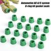 100/50 ШТ. Резиновая прокладка для кондиционера 1/4'' Заправочный шланг Клапан Прокладка Коллектор Ремонтный комплект уплотнений Замена Автомобильные аксессуары