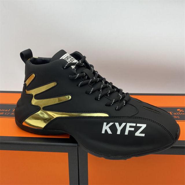 Новые модные мужские зимние высокие утепленные нескользящие кроссовки на платформе с высоким берцем, мужские вулканизированные повседневные спортивные туфли для тенниса, баскетбола