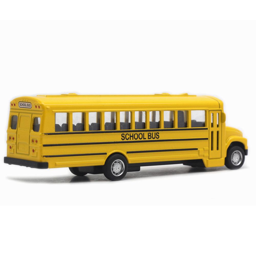 Игрушка Желтые игрушки для мальчиков 1/64 Инерционная модель автомобиля Имитация транспортного средства Игрушки с инерционным двигателем Модель школьного автобуса
