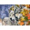 Diamond Painting Embroidery Snow Wolf Cross Stitch One Pair Love Wolf Full Drill Series Needlework