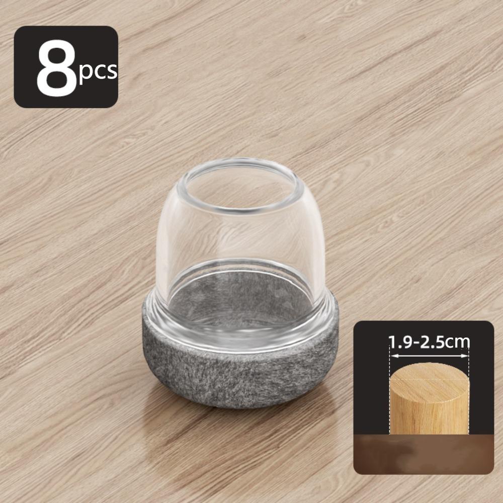 8pcs Felt Bottom Furniture Floor Feet Cup Thick Chair Leg Caps Decor Furniture Table Leg Pad Home