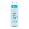 Sanrio Clear Bottle with Cinnamoroll Body and Saturated Polyester Silicone Direct Drinking Cold Water Product 065765 Handle, Design, Lid Resin,