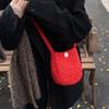 Winter Plush Bag Women's 2025 New Versatile Shoulder Messenger Bag Large-capacity Woolen Bucket Bag