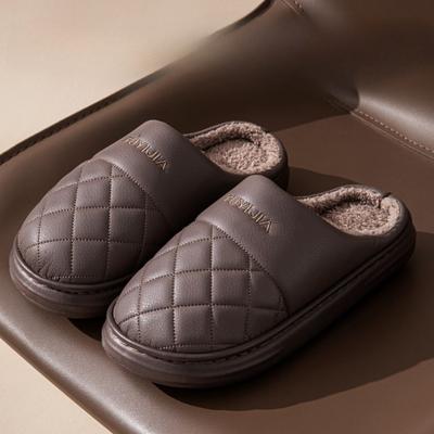 Новые хлопковые туфли на толстой подошве для дома, для использования в помещении, противоскользящие и теплые, обувь и тапочки большого размера