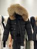 Меховой воротник отделка Parker пуховик женский свободный повседневный короткий маленький жакет