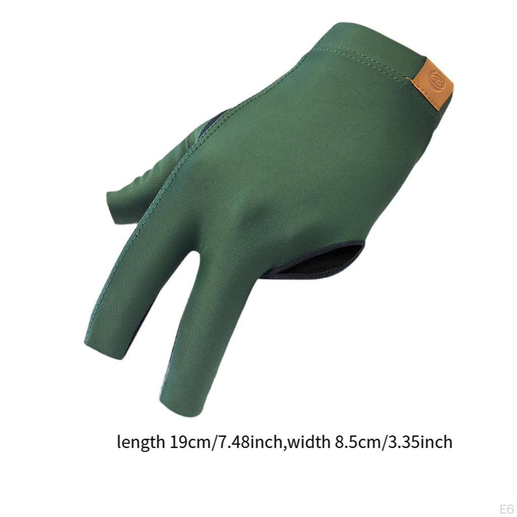 Перчатка для пула с тремя пальцами, износостойкая, не для бильярда, кий, пригодный для ношения женщинами