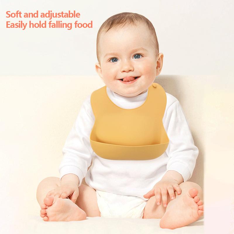 6 шт. детские тарелки для кормления детей, мягкая силиконовая миска, тарелка, чашка, нагрудники, ложка, вилка, набор, нескользящая мультяшная посуда для детей, не содержит BPA