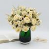 Multicolor Simulation Rose Flower Silk Petals Faux Floral Bouquet Fake Flower  Bride Bouquet