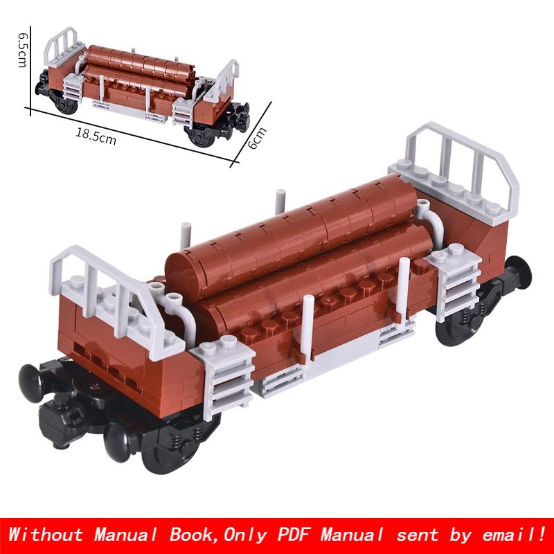 MOC Город Креативная Идея Технический Поезд База Колесо Тележка Строительные Блоки Кирпичи Собранные DIY Игрушки для Детей Рождественские Подарки
