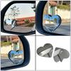 Convex Rearview Side Mirror for Enhanced Safety Blind Spot Mirrors Heart Shaped Side Mirror for Car Easy Installation