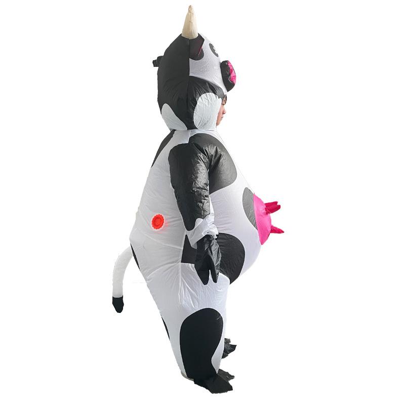 Cosplay Cow Costume Holiday Party Funny Costume New Bobo Cow Inflatable Suit