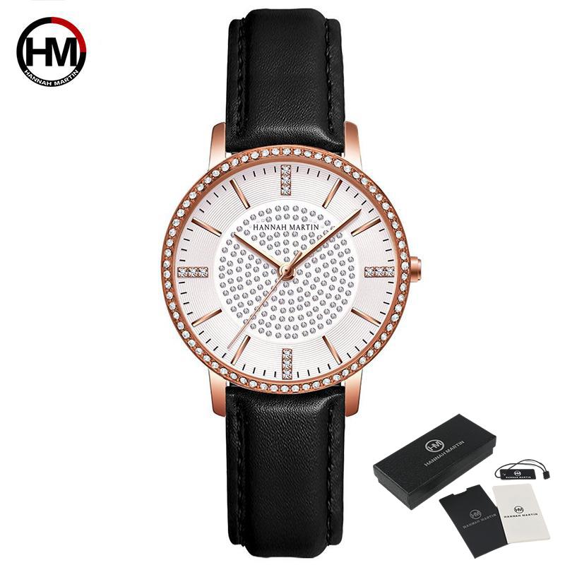 Женские кварцевые кожаные часы с бриллиантами, наручные часы со стразами, роскошные женские деловые часы Relogio Feminino