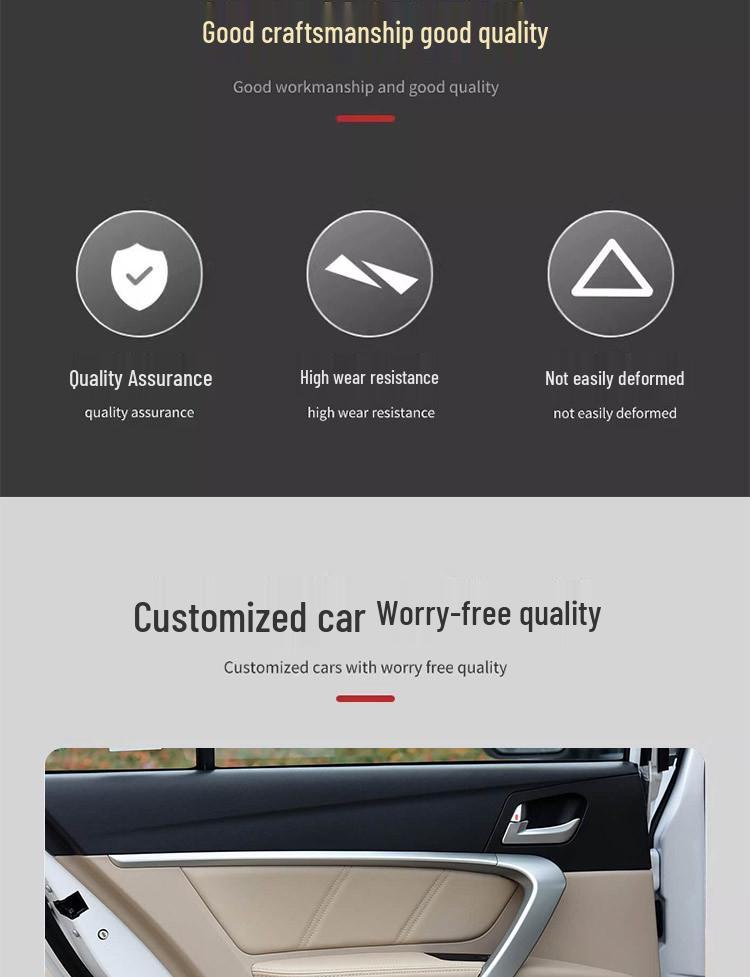 Geely Emgrand 2014-2017 Leather Door Armrest Cover & Interior Decoration