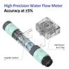 WiFi Water Flow Meter for Garden Hose Smart Water Meter 4 Flow Modes Real-Time Flow Tracking Easy Reading Display Usage Alerts