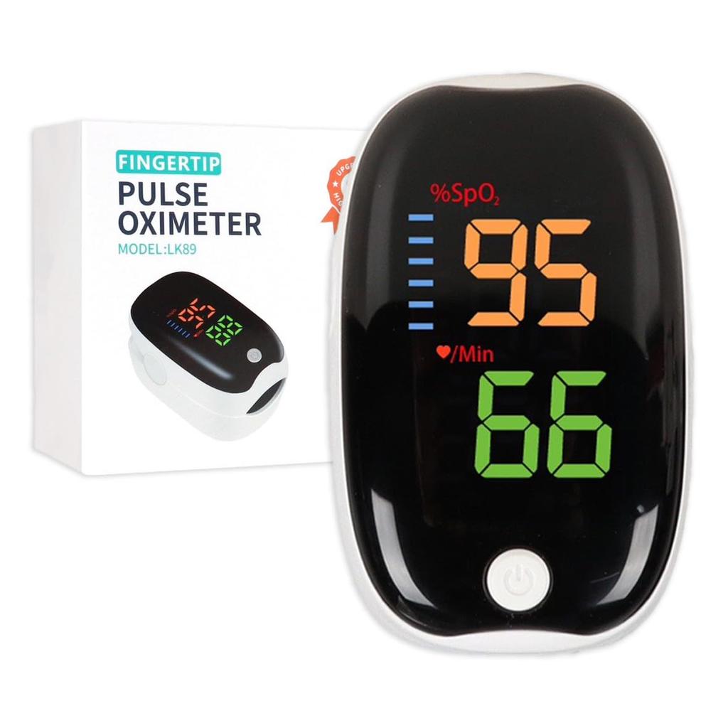 2025 New Fingertip Pulse Oximeter Non-Invasive Laser Blood Oxygen Meter Blood Oxygen Saturation Detector Pulse Rate Monitor Portable Oximeter