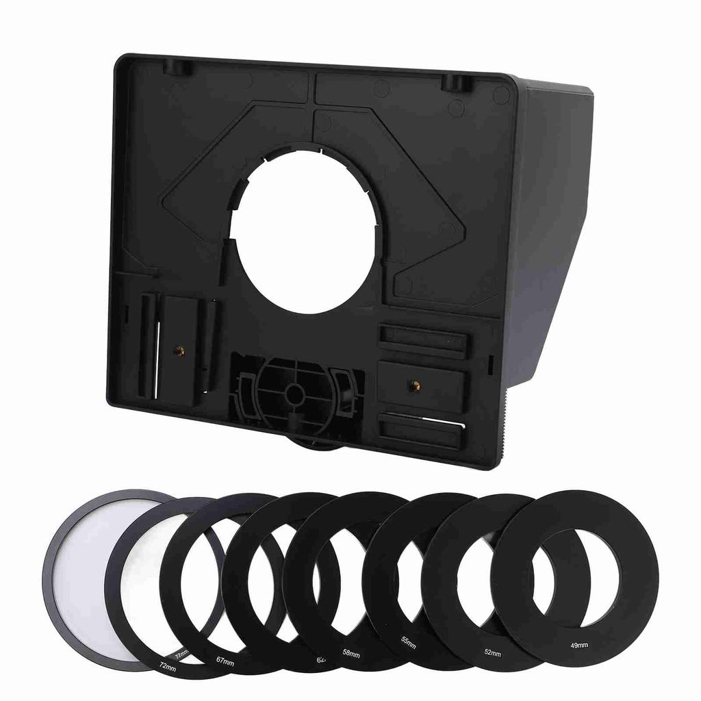 FEELWORLD Portable Glass Teleprompter TP10 for Video Live Camera Phone Tablet DSLR Mirrorless Camera