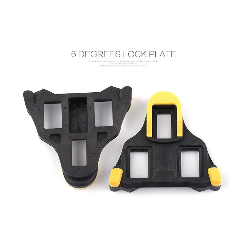 Bike Cleats Self-locking Cycling Pedals Cleat Set 6 Degree Float Yellow Clip Non-Slip Cycling Pedals Indoor Cycling & Road Bike