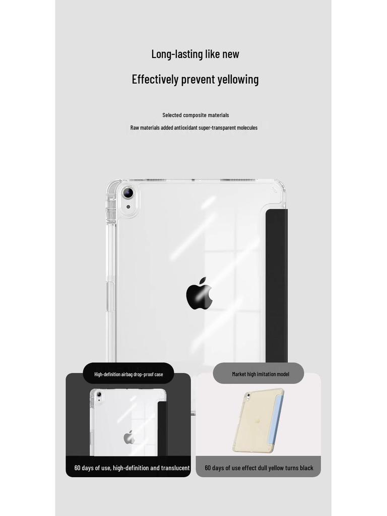 Прозрачный чехол для Xiaomi Pad 6 11 дюймов со слотом для стилуса, совместимый с 6SPro 12.4 и Mi 5Pro