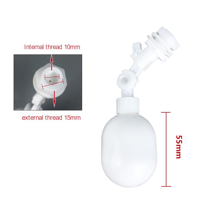 Adjustable Plastic Float Valve Ball Aquarium Control Switch For Water Tower