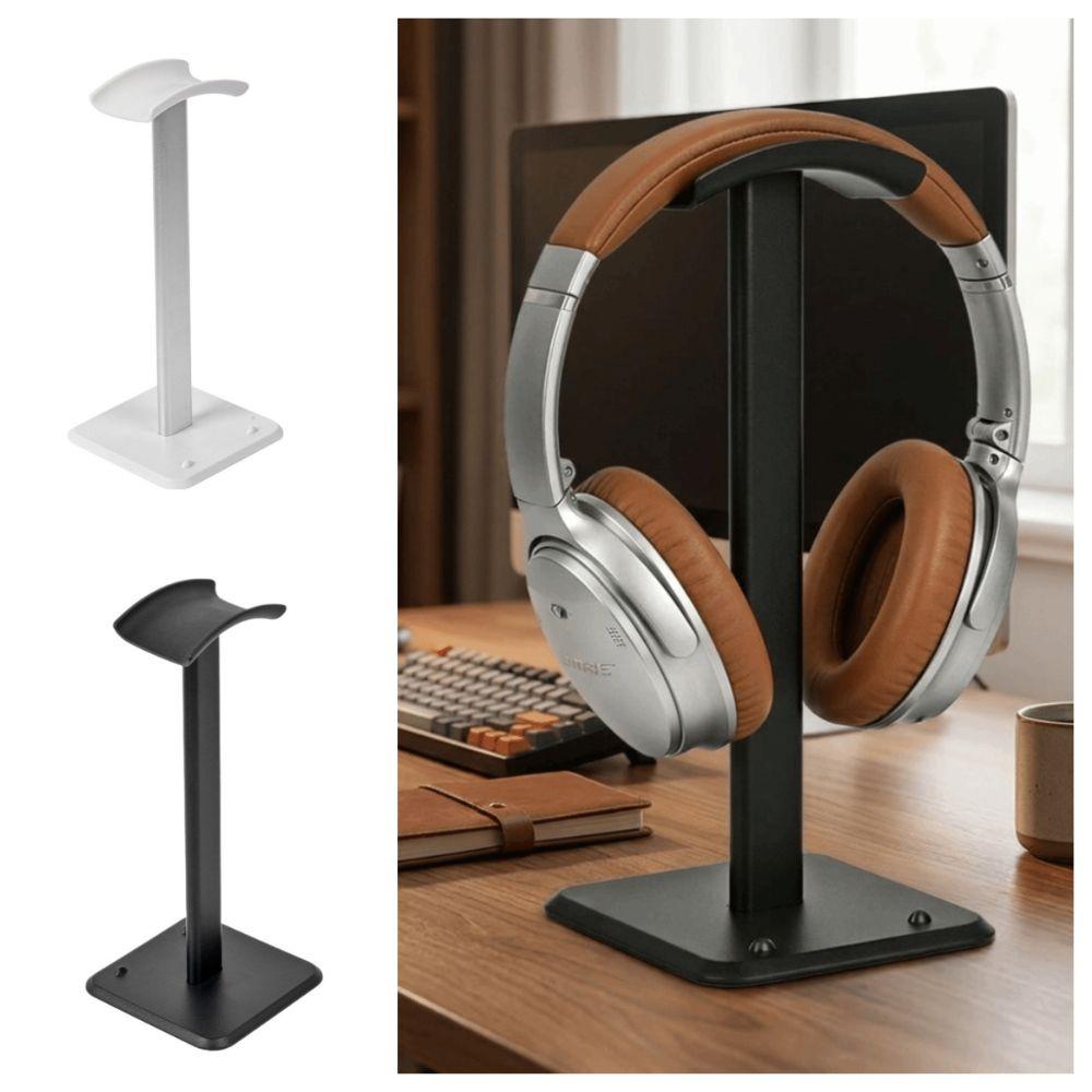 with Phone stand Headphone Stand Sturdy Earphone Mount Hanger Headset Holder Gaming Setup